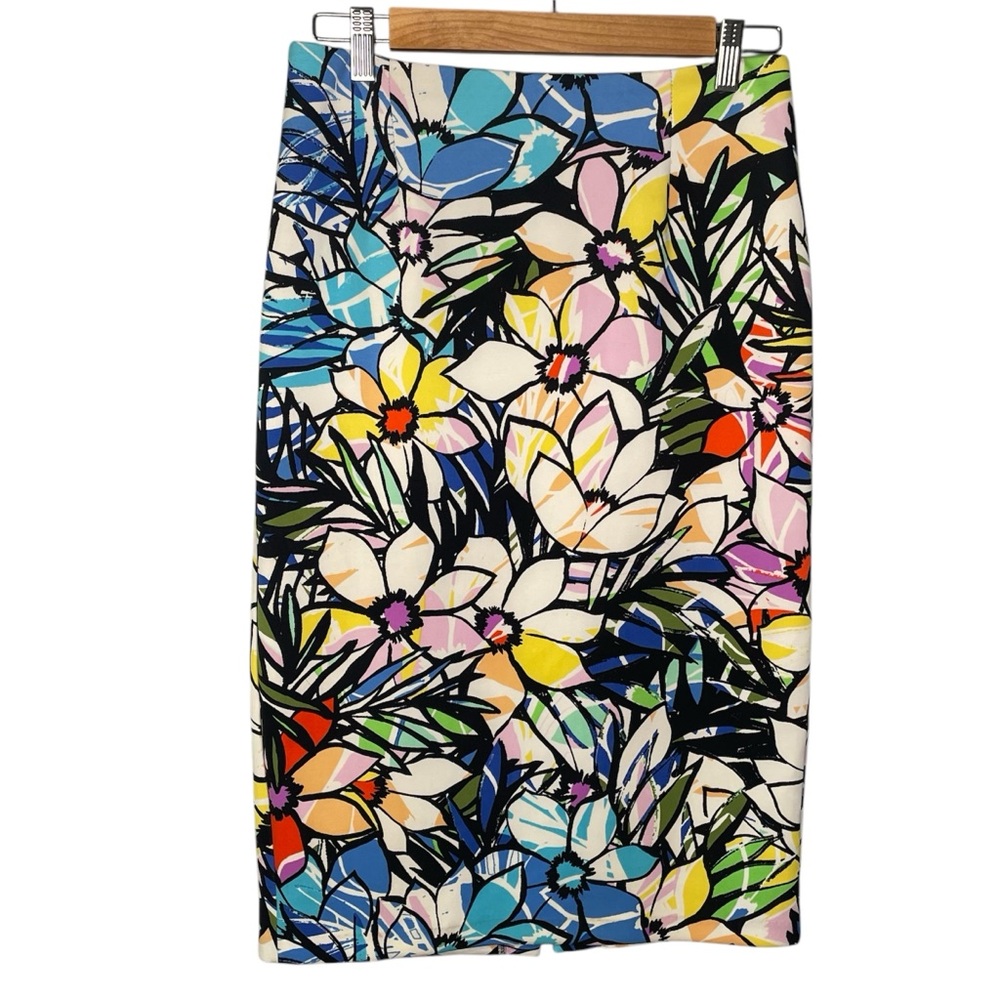 Spense Multicolor Floral A-Line Skirt